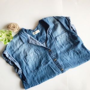 CLOTH & STONE | chambray button down shirt
